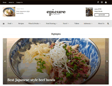 Tablet Screenshot of epicureasia.com